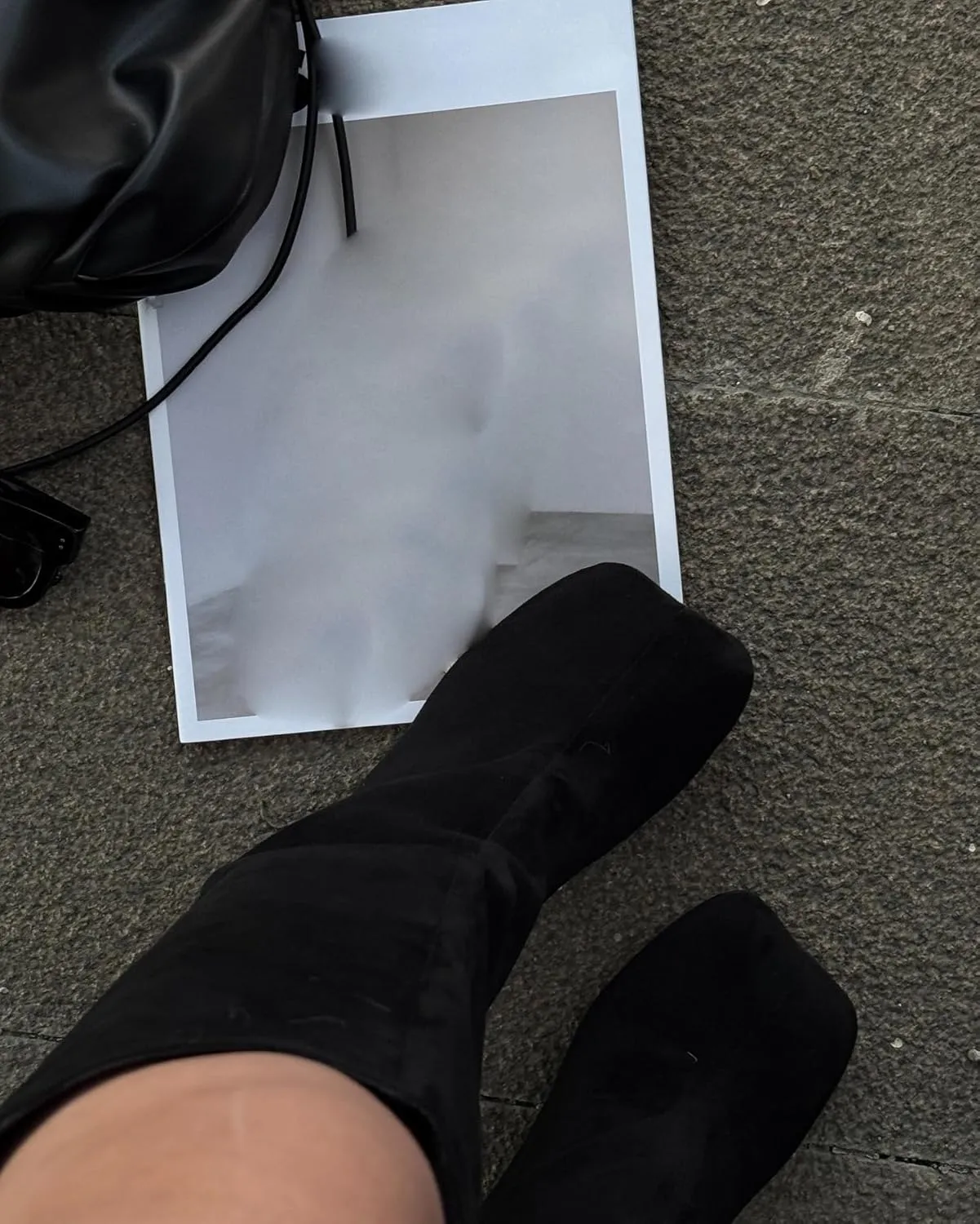 Knee High Boots for Women Faux Suede Wide Calf Square Toe Tall Stiletto Heels Long Fall Pull on Fashion Casual Cute