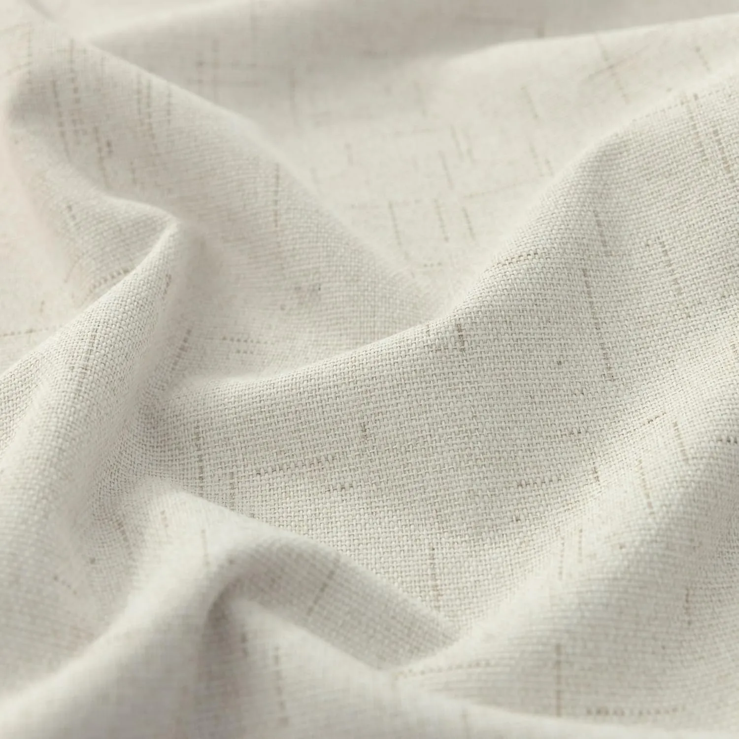 KOUFALL Blackout Curtains 84 Inch Length 2 Panels Set for Bedroom,Cream Thermal Back Tab Linen Textured Farmhouse Curtains for Living Room 84 Inches Long