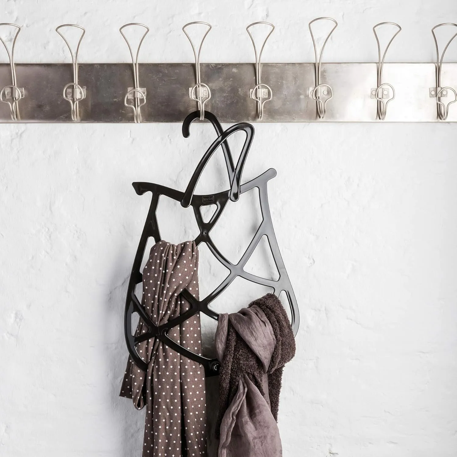 Koziol 5688525 Scarf Hanger, Cotton White