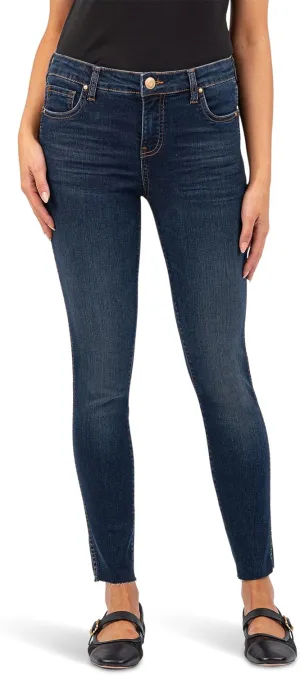 KUT from the Kloth Women's Connie High Rise-fab Ab-Ankle Skinny Raw Hem