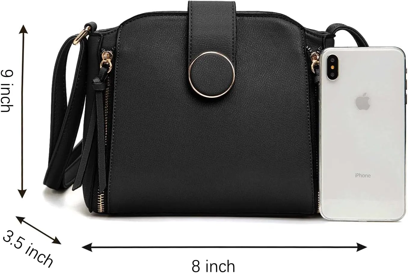 LA TERRE Lightweight Medium Crossbody Bag, Crossbody Purse Shoulder Bag for Women with Adjustable Strap
