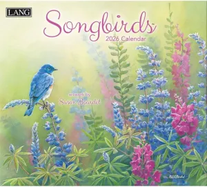 Lang, Songbirds 2026 Wall Calendar by Susan Bourdet