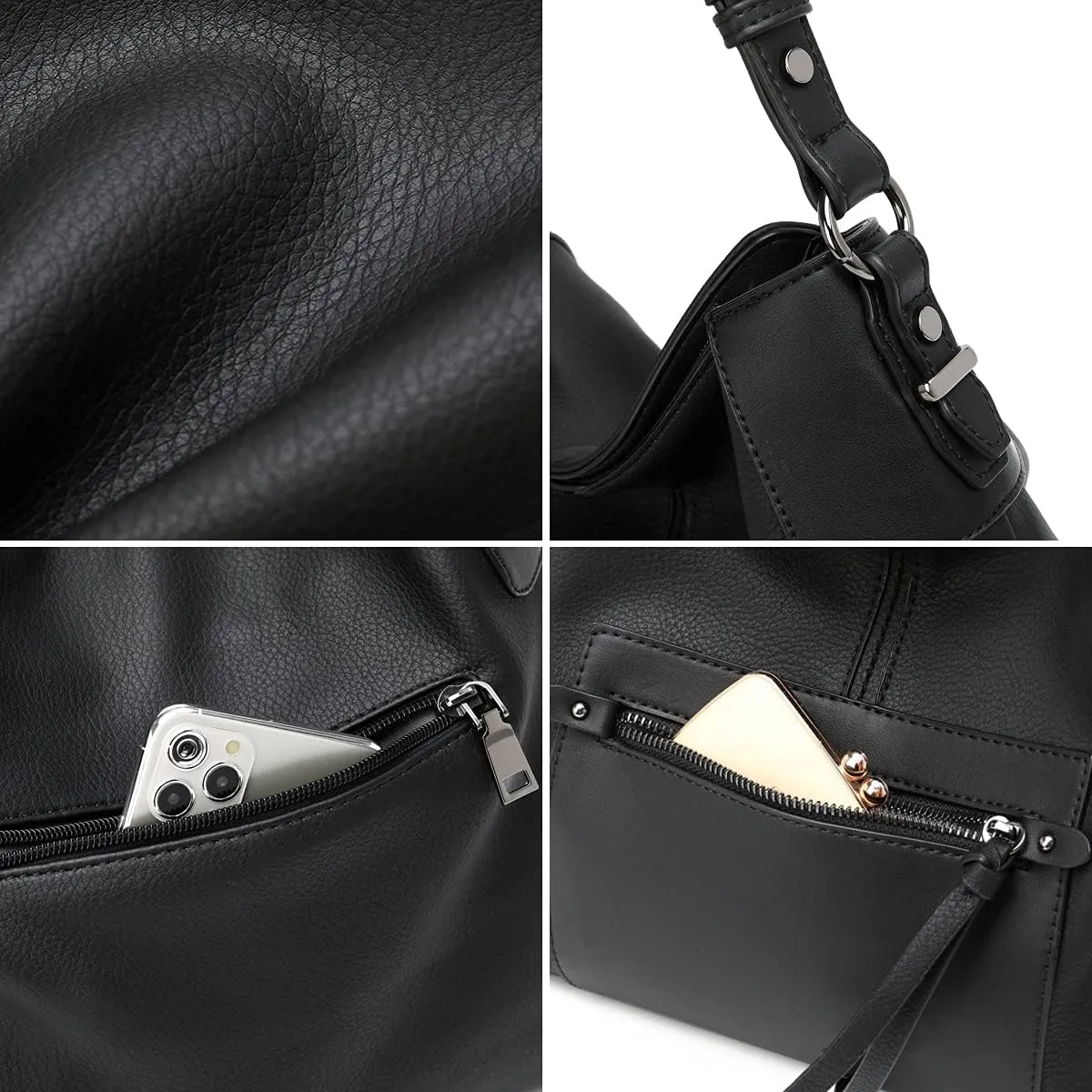 lapsting Hobo Bags for Women Handbags Purse Ladies Boho Shoulder Bag Crossbody Purses Faux Leather