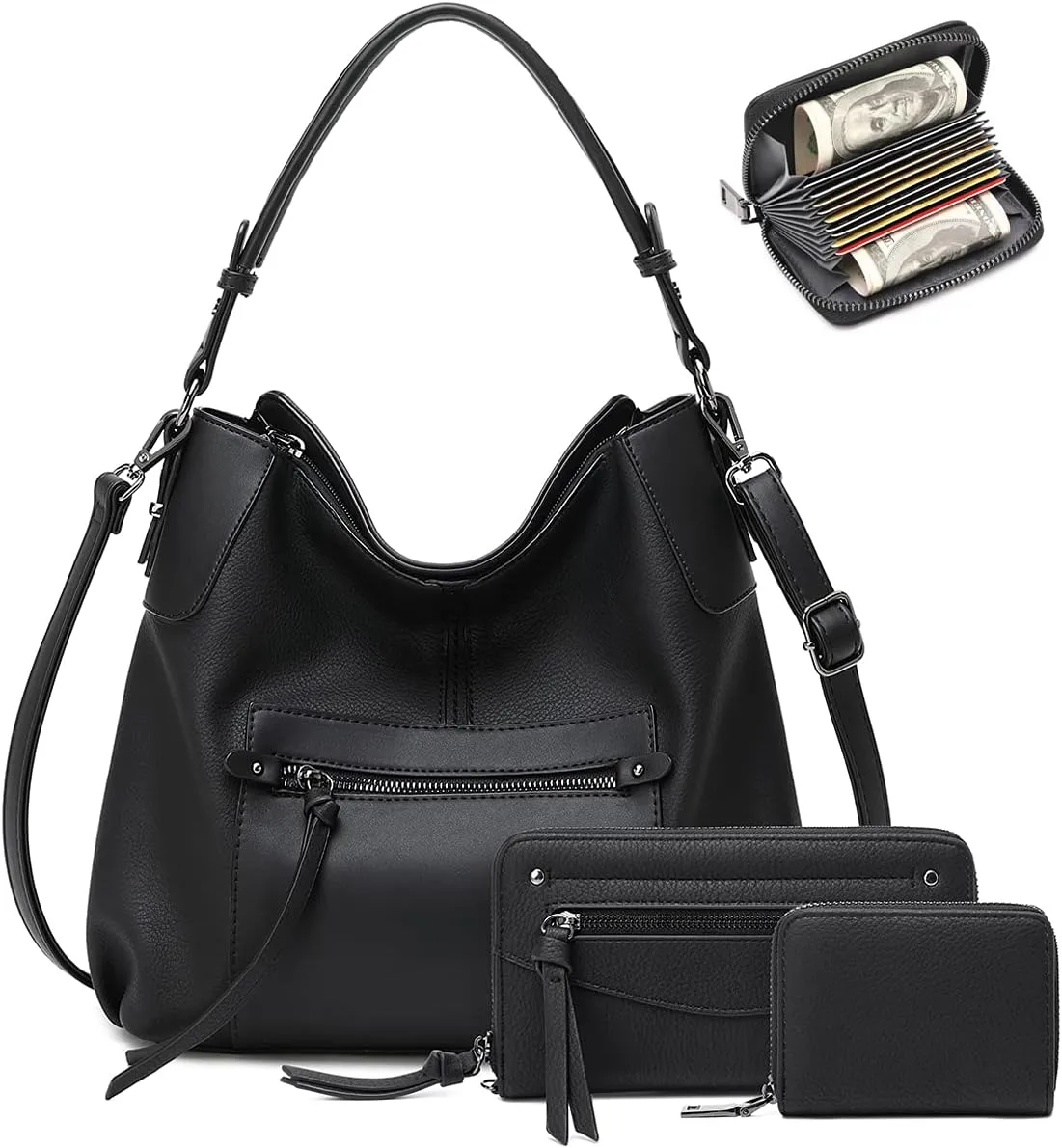 lapsting Hobo Bags for Women Handbags Purse Ladies Boho Shoulder Bag Crossbody Purses Faux Leather
