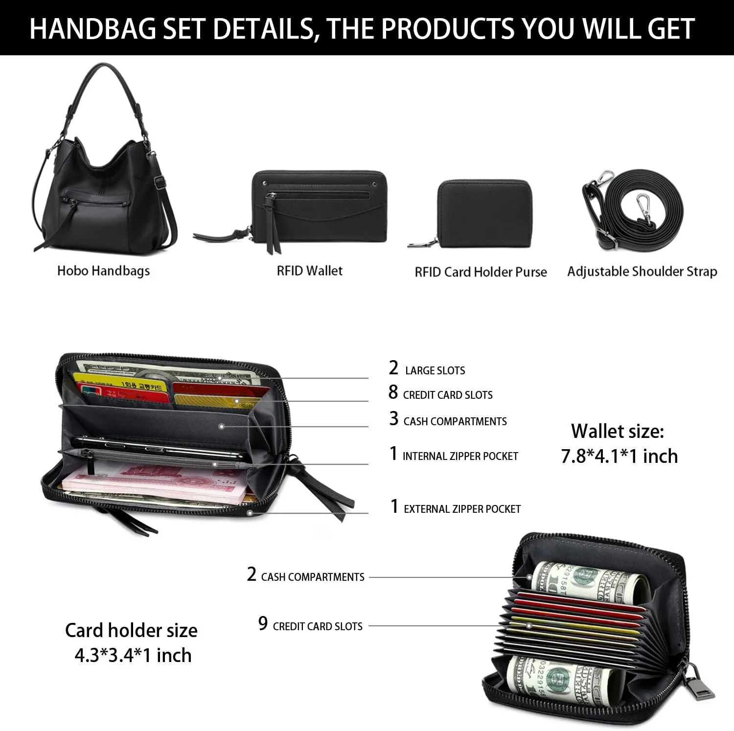 lapsting Hobo Bags for Women Handbags Purse Ladies Boho Shoulder Bag Crossbody Purses Faux Leather