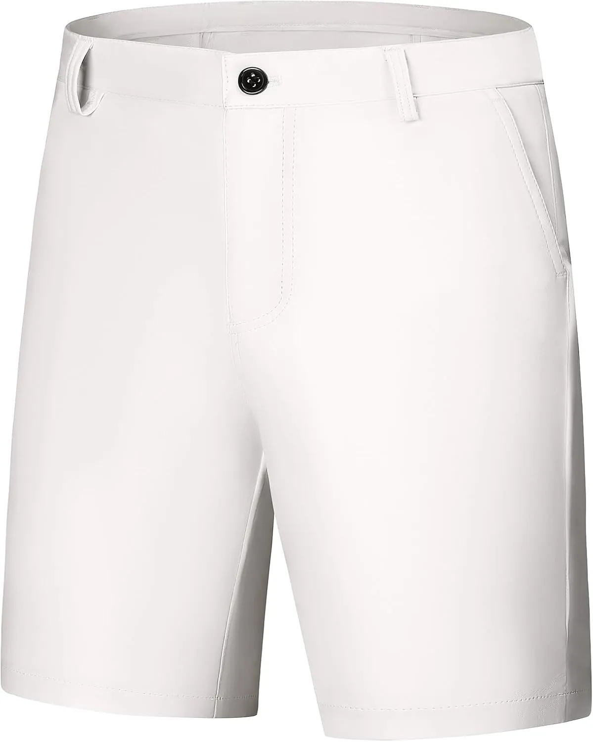 Lars Amadeus Faux Leather Shorts for Men's Hip Hop Motorcycle Biker Party Disco Shorts