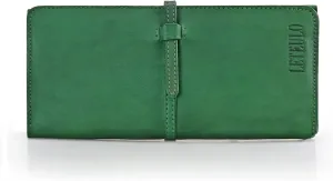 LETEULO Wallets for Women Genuine Leather Card Organizer Dip Dye Coin Purse Ladies Ultrathin Wallets
