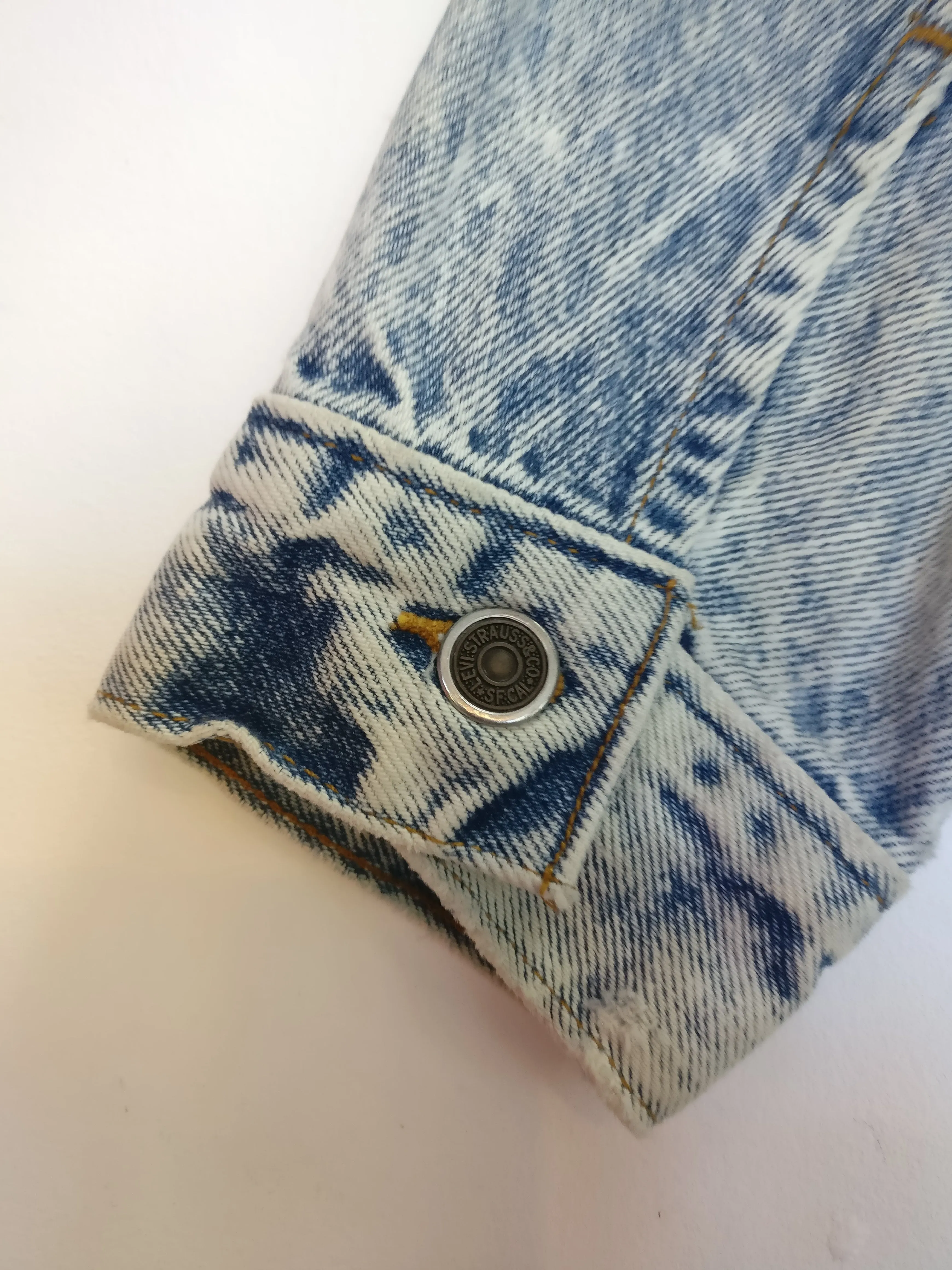 Levi marble acid wash 1980s vintage jacket women's M