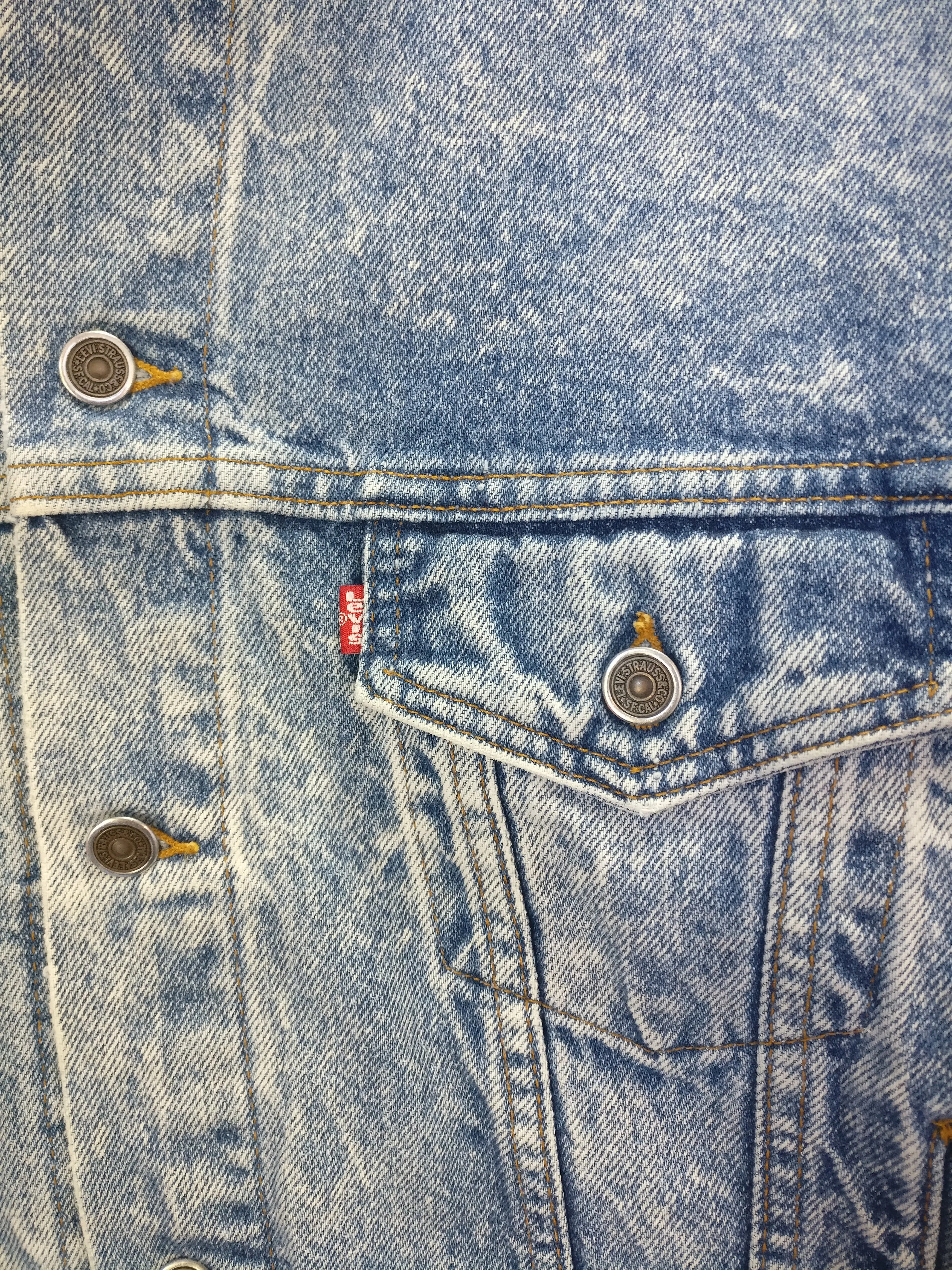 Levi marble acid wash 1980s vintage jacket women's M