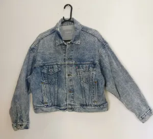 Levi marble acid wash 1980s vintage jacket women's M