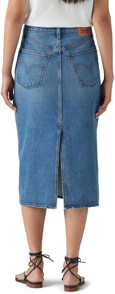 Levi's Women's High-Rise Slit Skirt