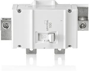 Leviton LM100-T 100A 2-Pole Main Circuit Breaker, Thermal Magnetic, White