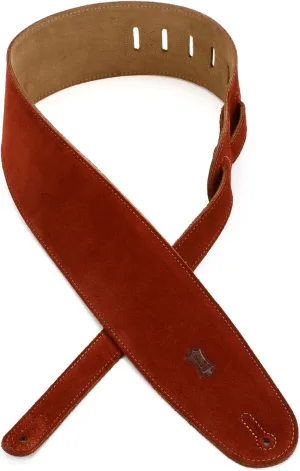 Levy's Leathers Suede Leather Bass Strap,Rust