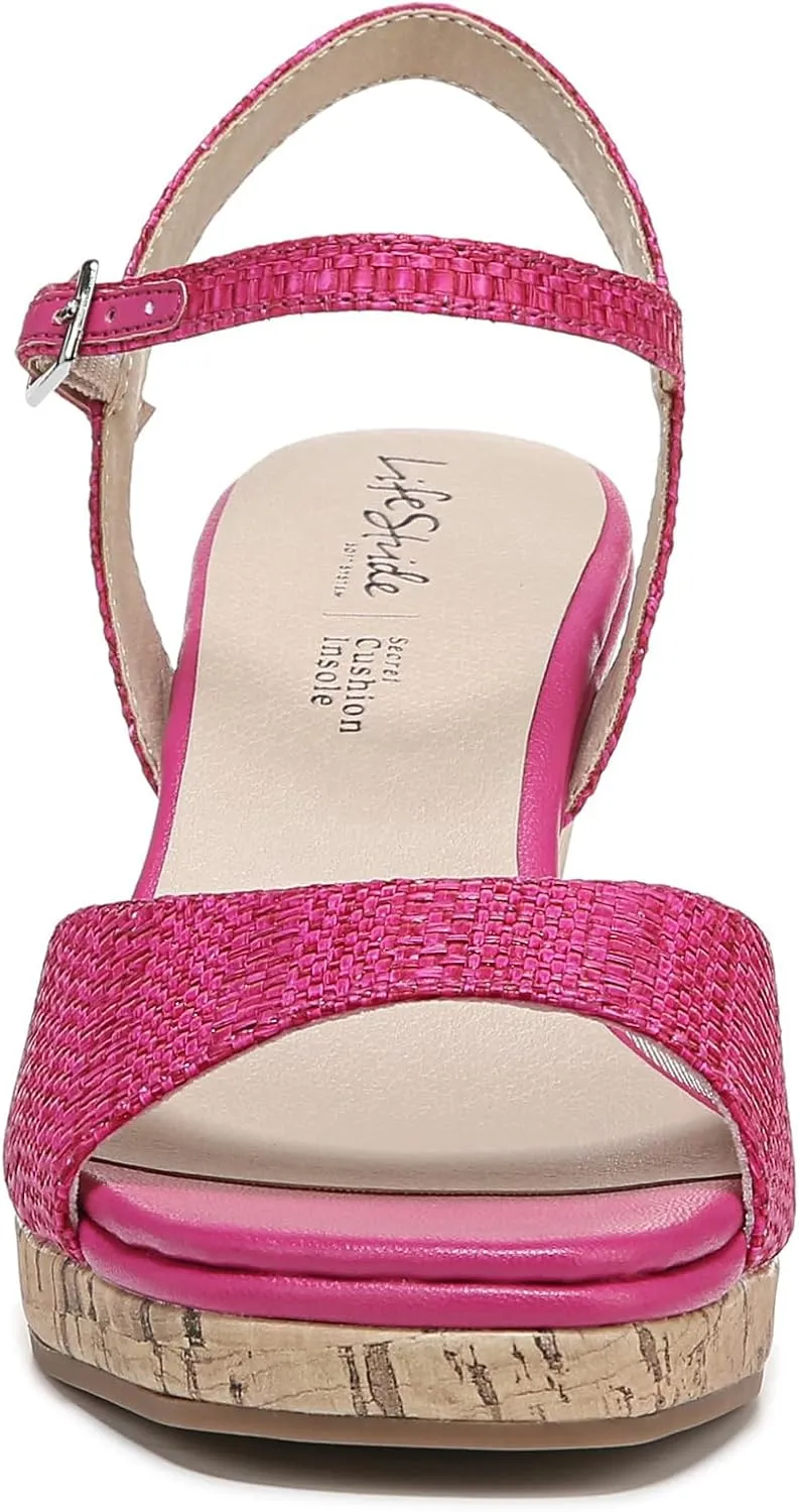 Lifestride Women's Island Time Strappy Wedge Sandal