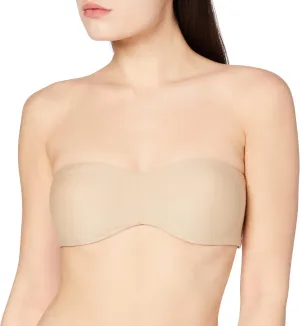 Lilyette Women's Tailored Strapless Underwire Minimizer Bra, Seamless Convertible Bra