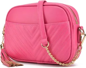 lola mae Quilted Crossbody Bag, Trendy Design Shoulder Purse