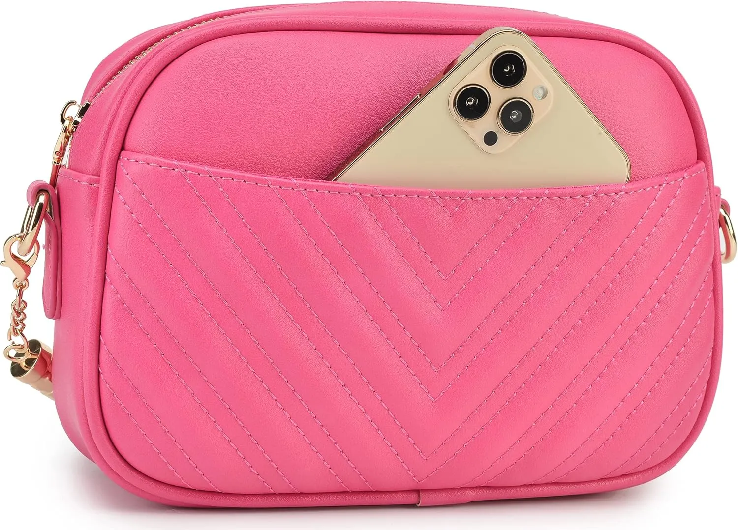 lola mae Quilted Crossbody Bag, Trendy Design Shoulder Purse