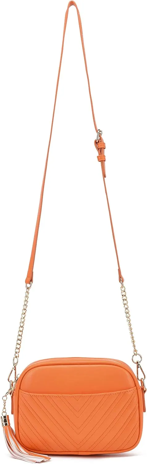 lola mae Quilted Crossbody Bag, Trendy Design Shoulder Purse