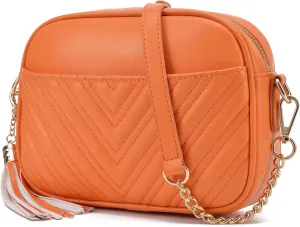 lola mae Quilted Crossbody Bag, Trendy Design Shoulder Purse