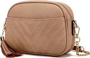 lola mae Quilted Crossbody Bag, Trendy Design Shoulder Purse