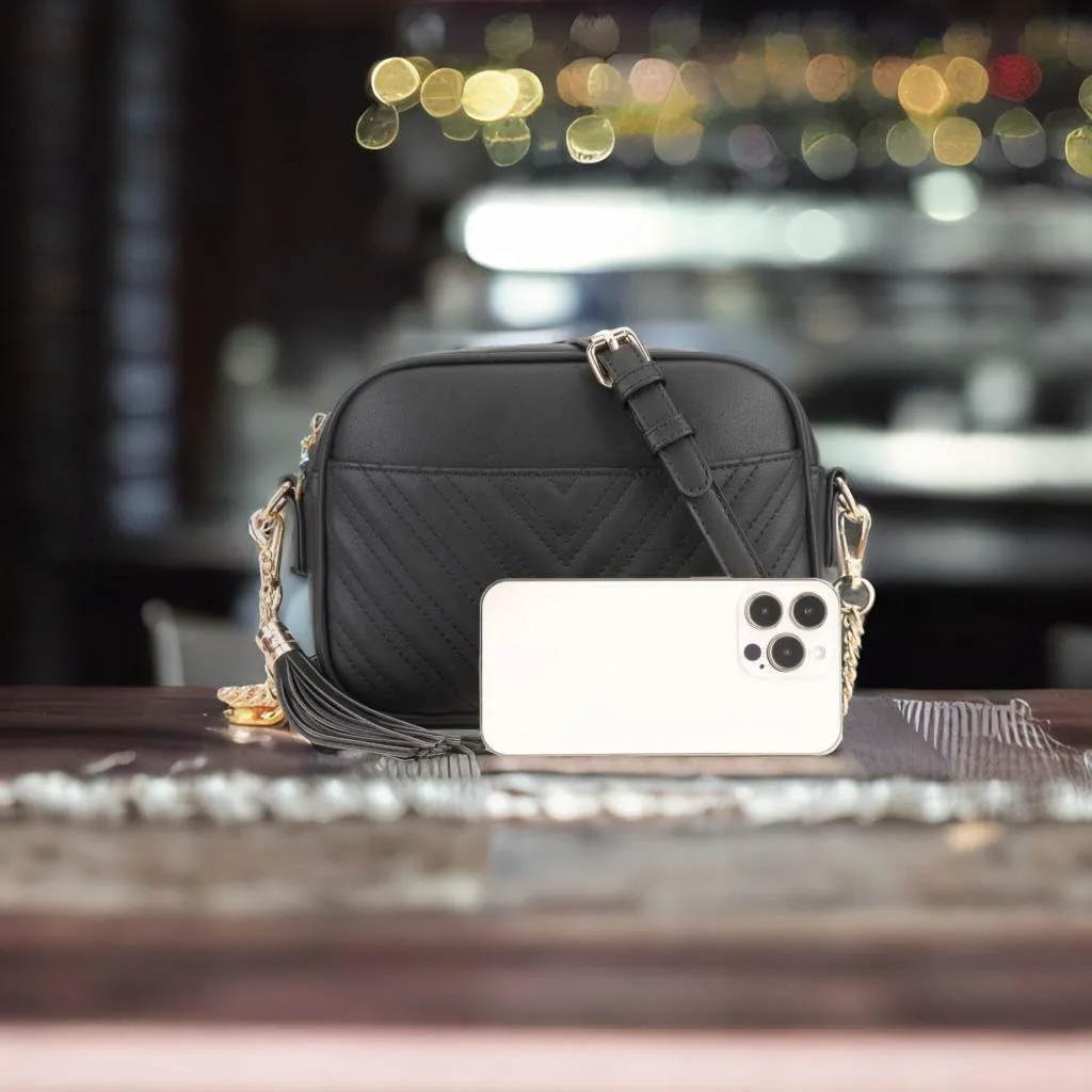 lola mae Quilted Crossbody Bag, Trendy Design Shoulder Purse