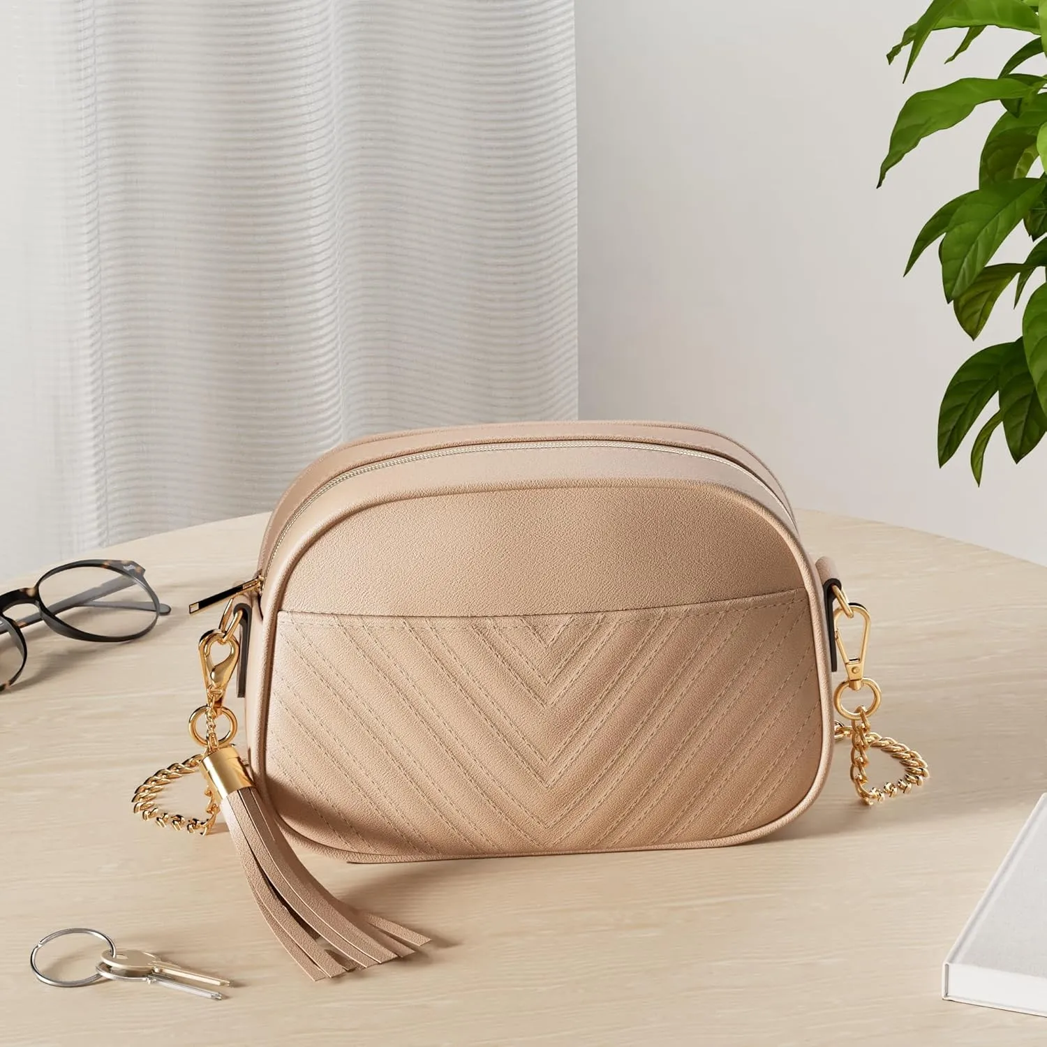 lola mae Quilted Crossbody Bag, Trendy Design Shoulder Purse