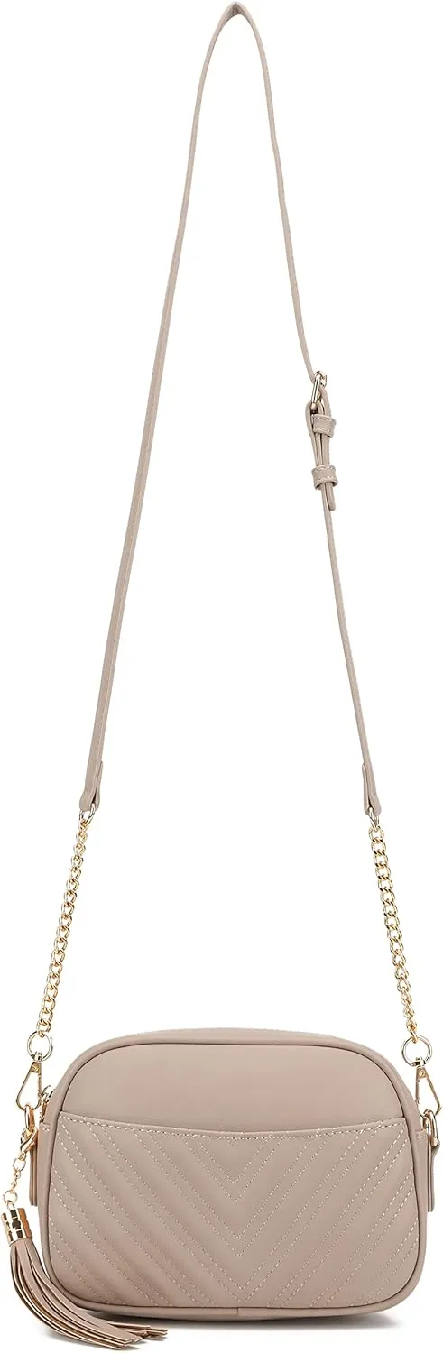 lola mae Quilted Crossbody Bag, Trendy Design Shoulder Purse
