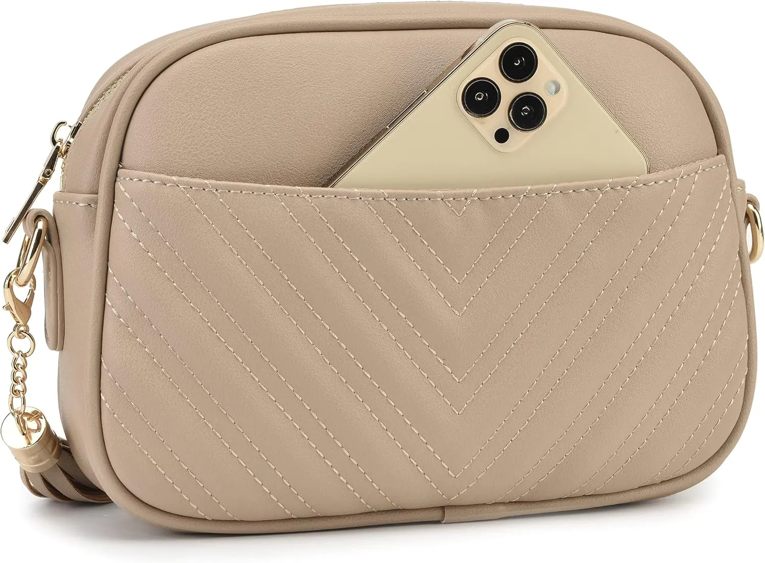 lola mae Quilted Crossbody Bag, Trendy Design Shoulder Purse