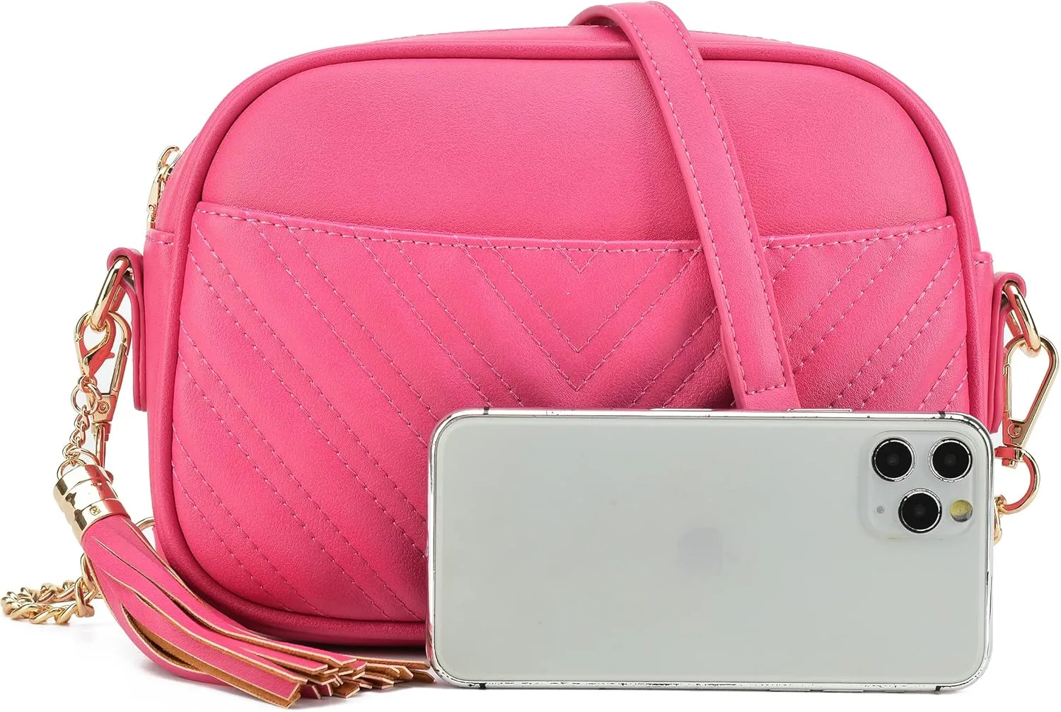lola mae Quilted Crossbody Bag, Trendy Design Shoulder Purse