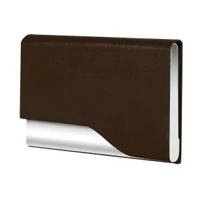 LOREM Small Pocket-Sized Metal ID & Card Holder Wallet with Magnetic Closure