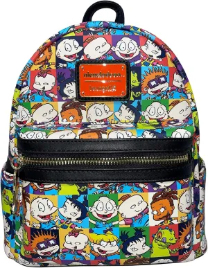 Loungefly The Rugrats Allover Print Nickelodeon Womens Double Strap Shoulder Bag Purse
