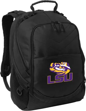 LSU Tigers Backpack Official LSU Logo Laptop Computer Bag