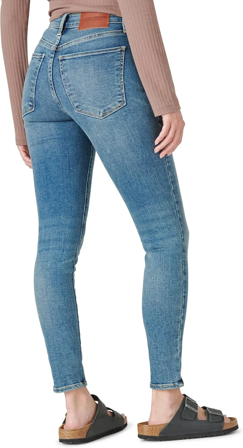Lucky Brand Women's High Rise Bridgette Straight Jean, Bloom, 31W X 29L