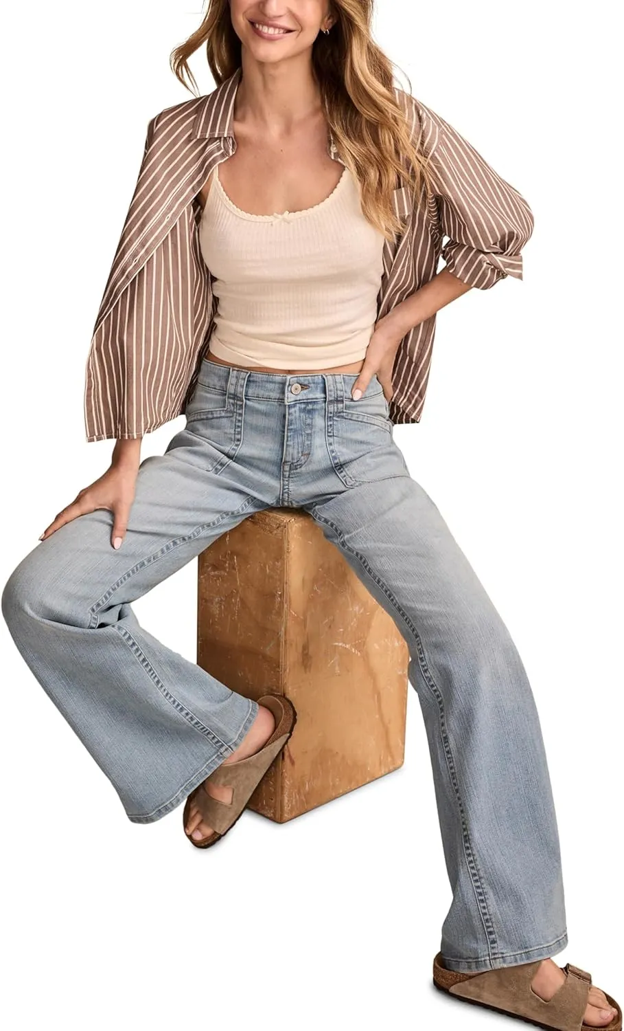 Lucky Brand Women's Low Rise Flare Jean