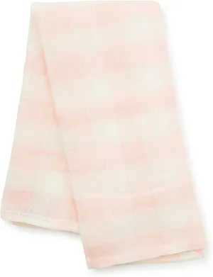 MACKENZIE-CHILDS Linen Dish Towel, Decorative Kitchen Towel, Pink Check