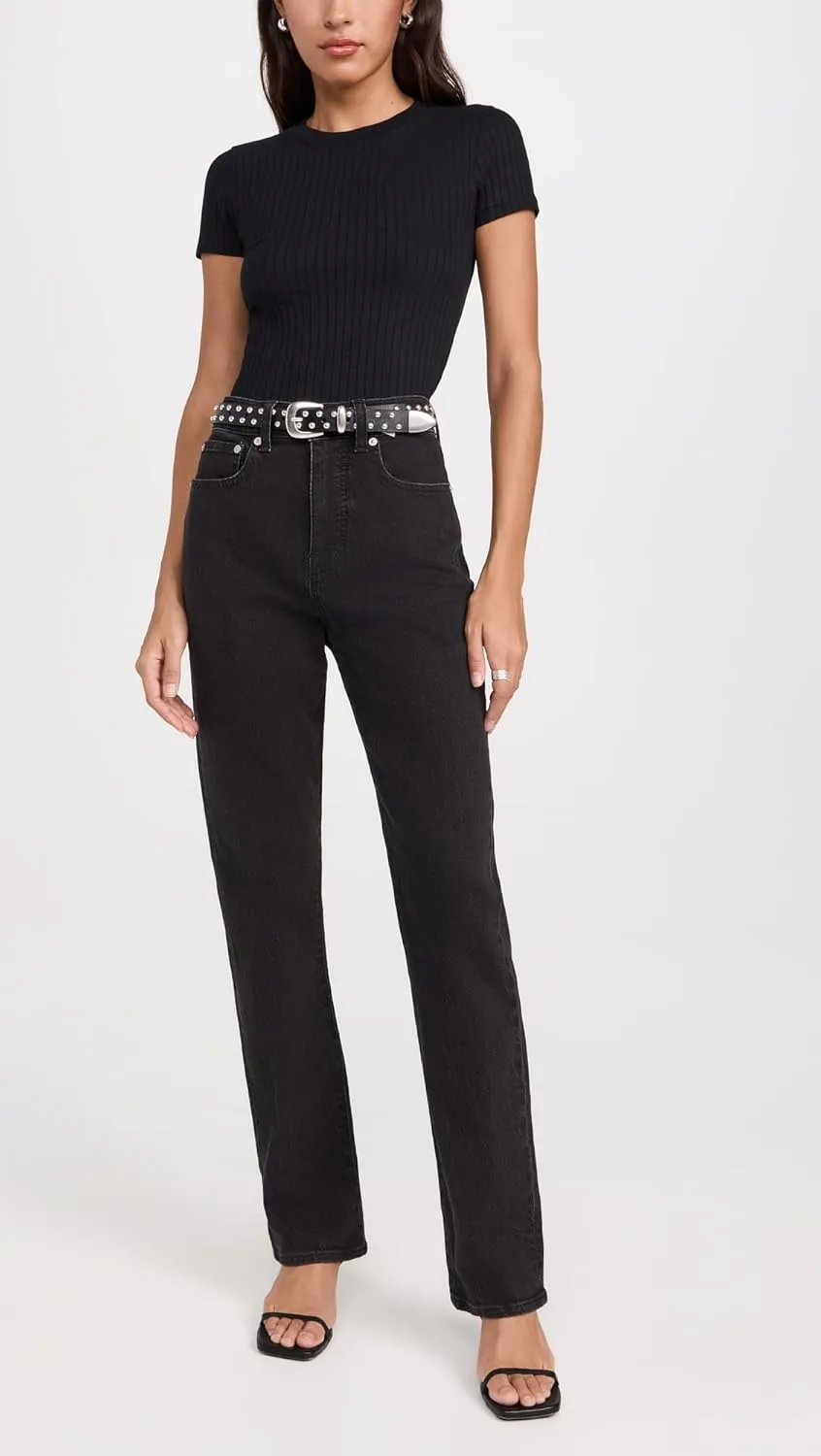 Madewell Women's 90's Straight Jeans in Barlow Wash