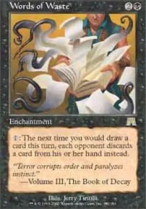 Magic The Gathering - Words of Waste - Onslaught