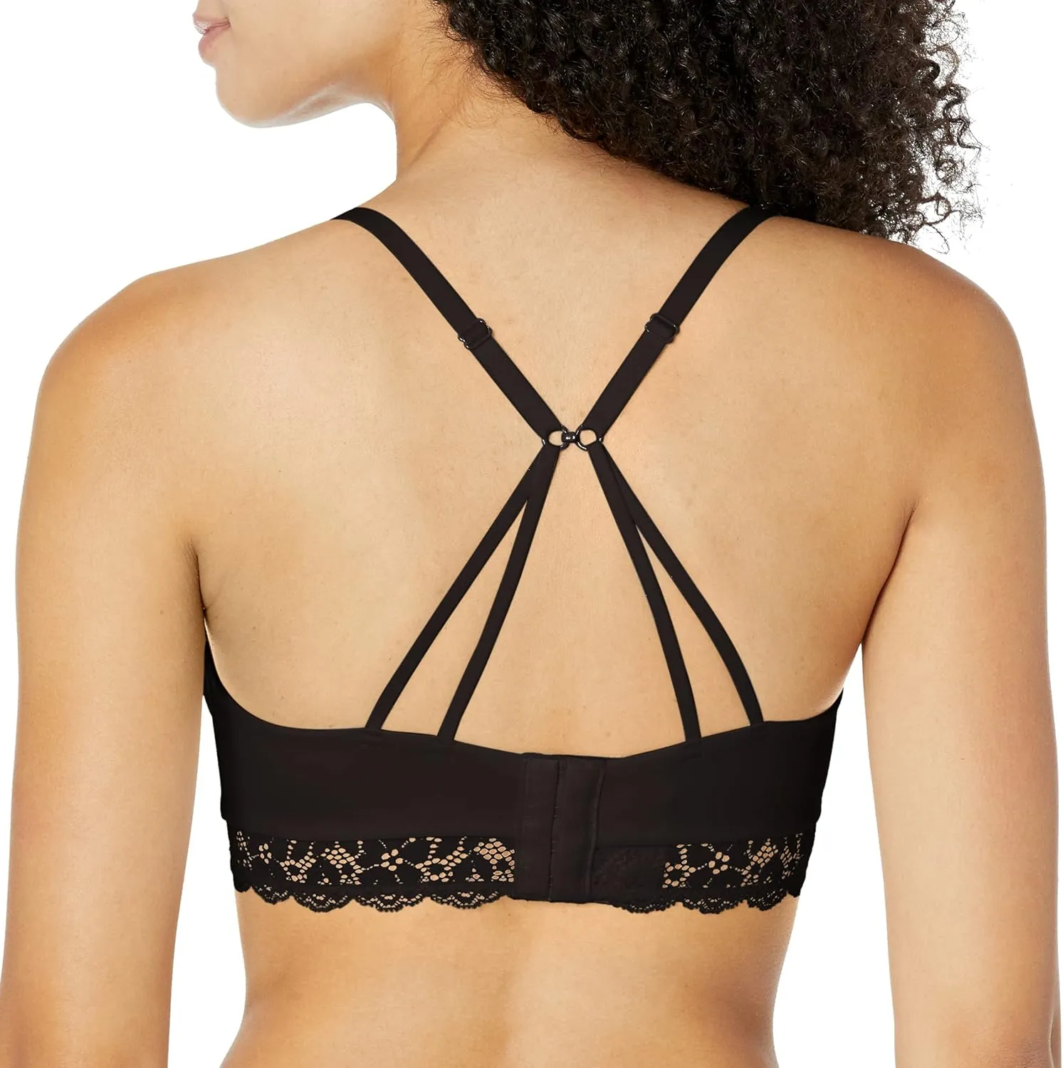 Maidenform Pure Comfort Lace Bralette, Our Best Longline Bralette for Women, Convertible Wireless Bra