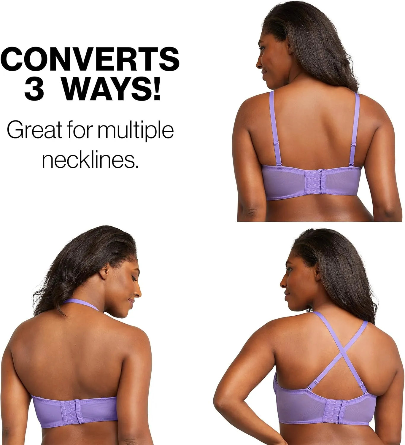 Maidenform Women's Wireless Bralette, Pure Comfort Lace Longline Bra, Convertible Bra for Women