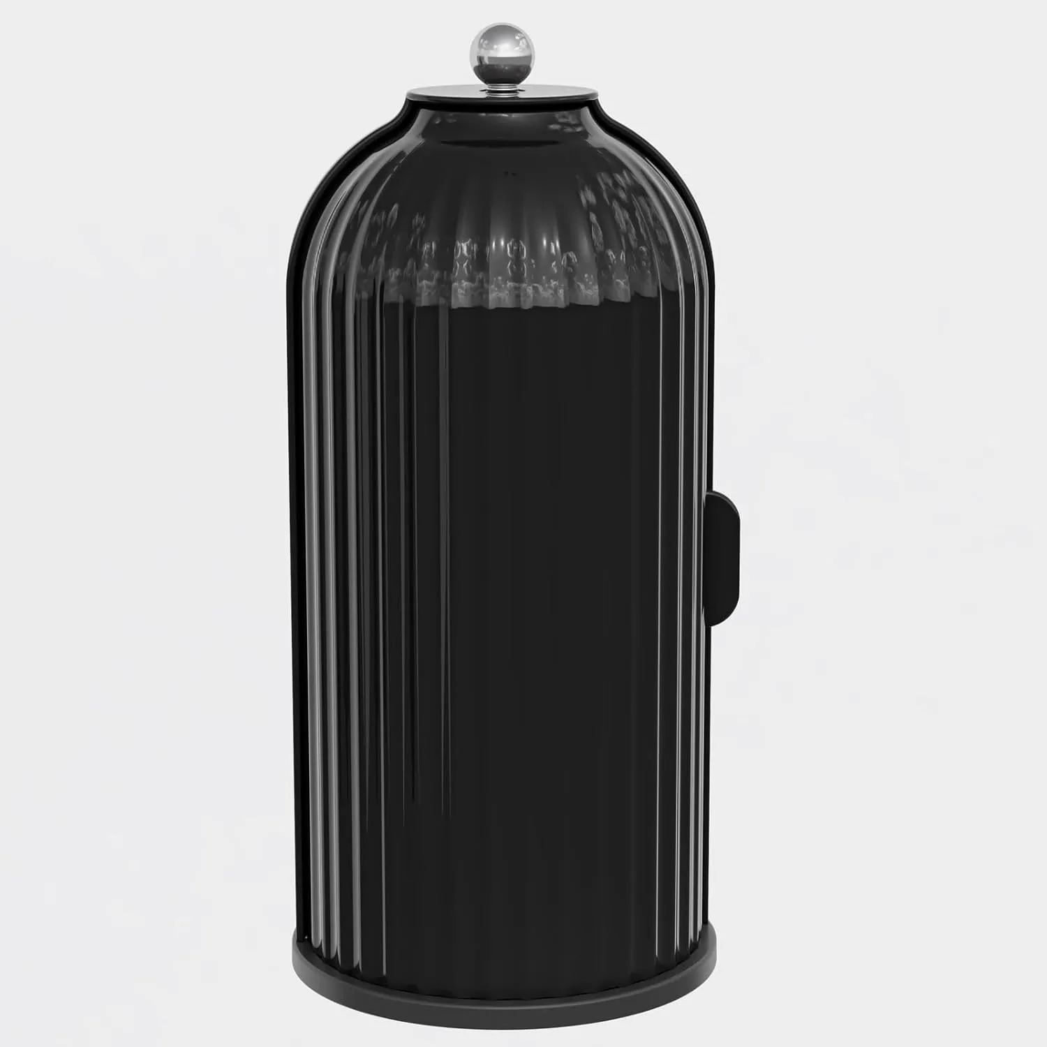 Makeup Brush Holder with Lid 360 Rotating Clear Dustproof Make Up Organizers for Vanity Bathroom Countertop, All Black