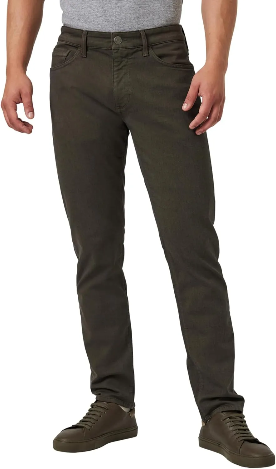 Mavi Men's Jake Mid Rise Skinny Leg Jeans, Military Active Comfort, 34x34 Green