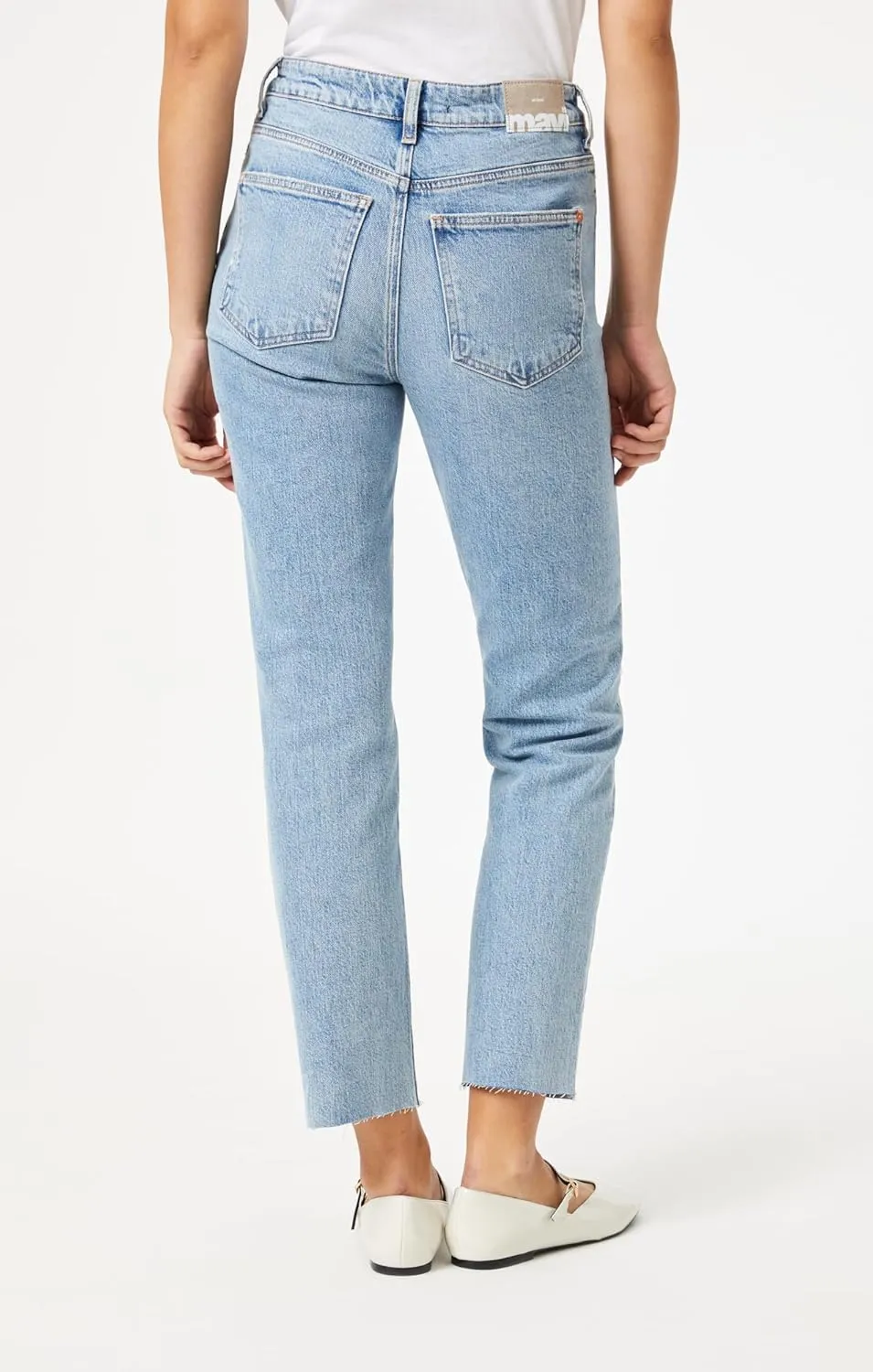 Mavi Women's New York High Rise Straight Leg Jeans