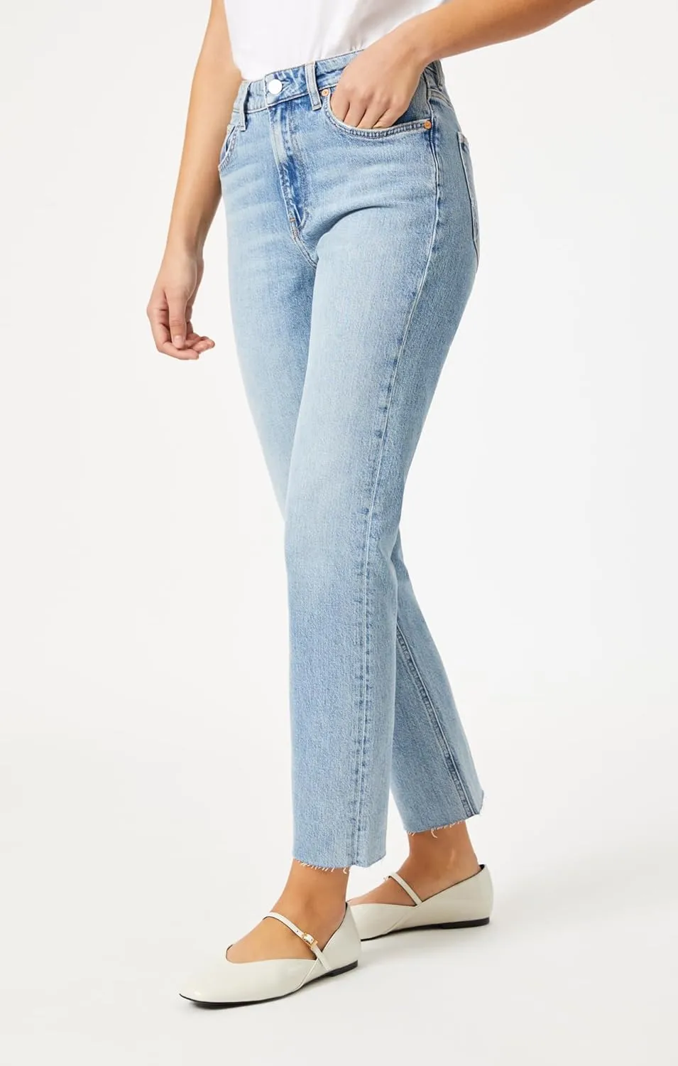 Mavi Women's New York High Rise Straight Leg Jeans