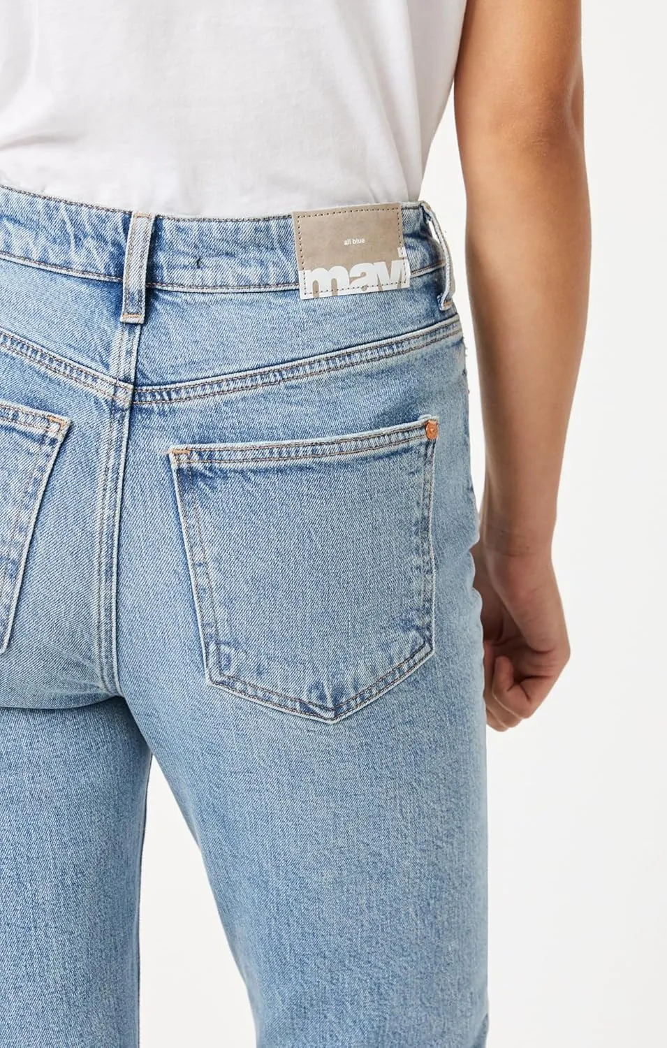 Mavi Women's New York High Rise Straight Leg Jeans