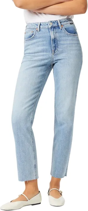 Mavi Women's New York High Rise Straight Leg Jeans