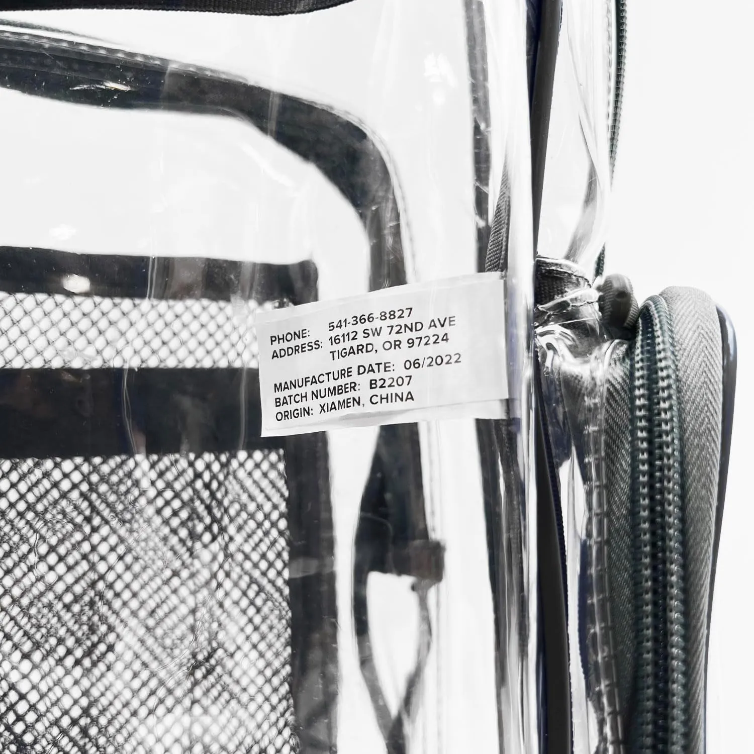 Meister All-Access Clear Backpack - Meets School & Event Security Bag Requirements - Rainbow