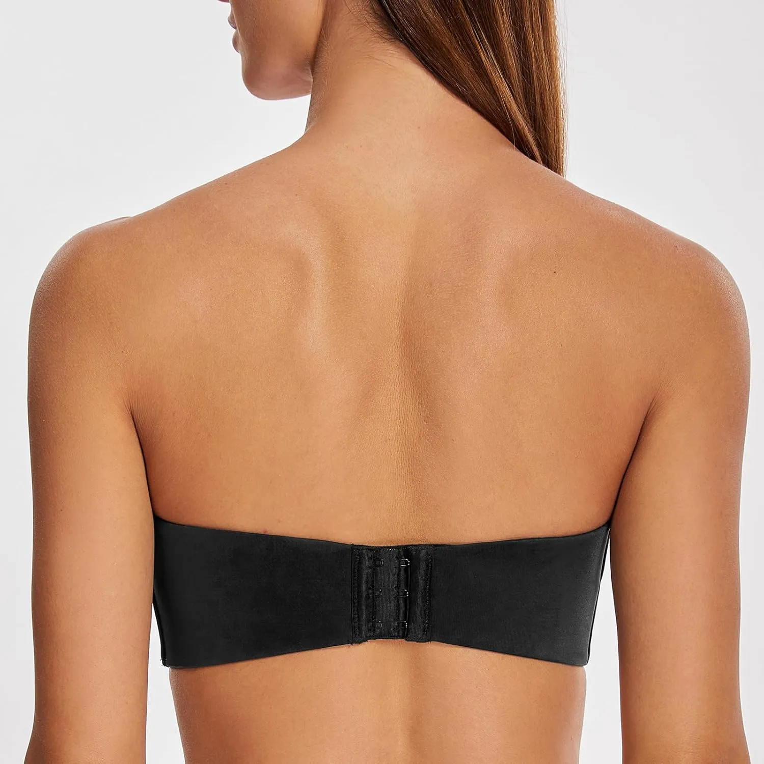 MELENECA Women's Strapless Bra for Large Bust Minimizer Unlined Bandeau with Underwire