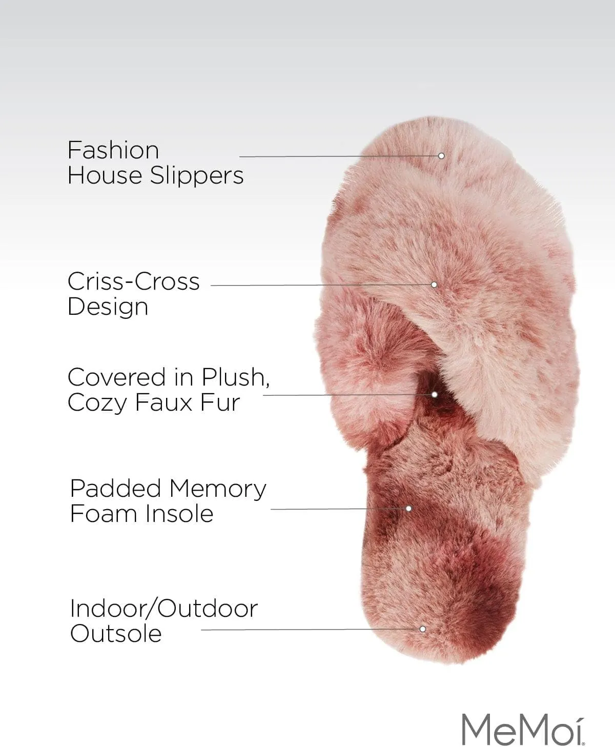 MeMoi Women's Josephine Plush Slippers