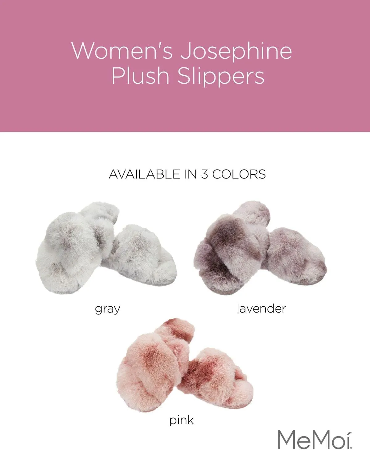MeMoi Women's Josephine Plush Slippers