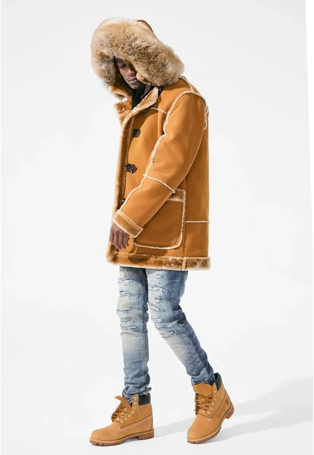 Men Denali Shearling Jackets (Cognac)